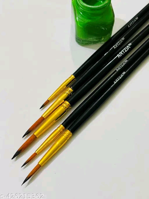 12 Paint Brushes, Different Shape Nylon Hair Watercolor