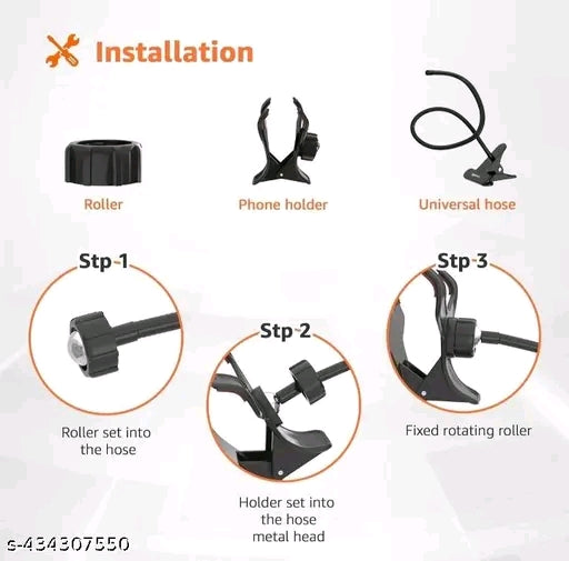 360 Degree Flexible Portable Foldable Metal-Lazy Stand Brack