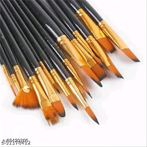 Craft Green Different Shape Nylon Hair Watercolor Painting B...
