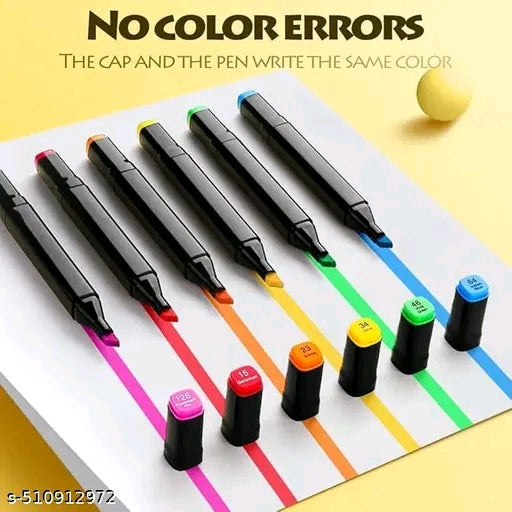 Alcohol Markers 48 Colour Double Tipped Chisel